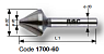 Зенковки Ø 6,3 -30 мм 60° HSS 1700-60 Bohrcraft