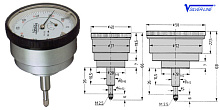 Индикаторы ИЧ 3 - ИЧ 5 с штоком по центру Vogel