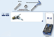 Набор для ремонта свечной резьбы в двигателях
