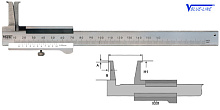 Штангенциркули ШЦ-ВК 160 - ШЦЦ-ВК 300 для измерения внутренних канавок Vogel