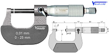 Микрометры МК 25 - МК 150 для простых измерений Vogel