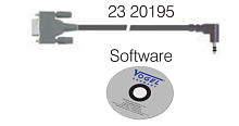 Кабель для передачи данных (угловой штекер - RS 232) арт 2323100