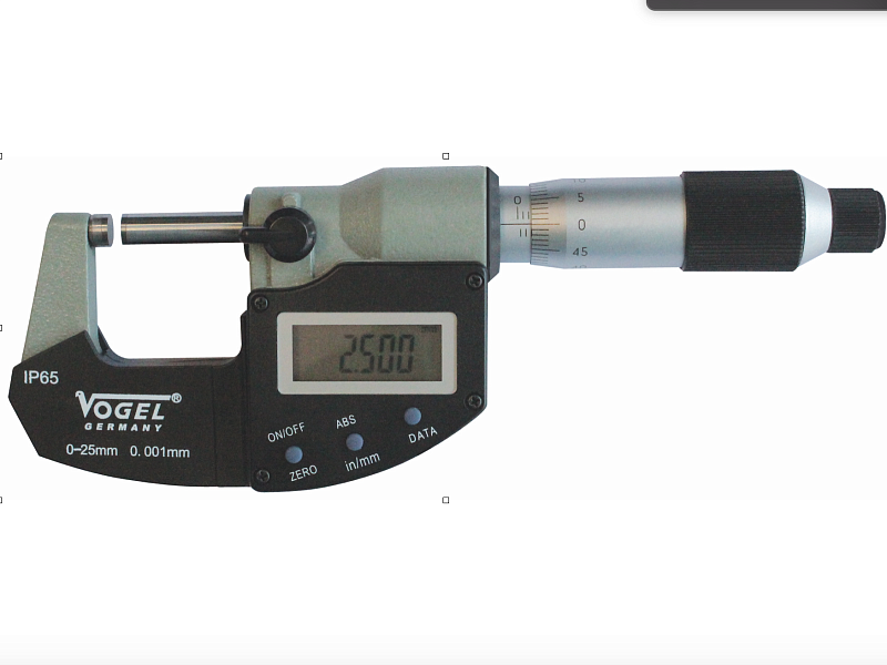 Микрометры МКЦ 25 - МКЦ 100 IP 65 с USB выводом данных Vogel