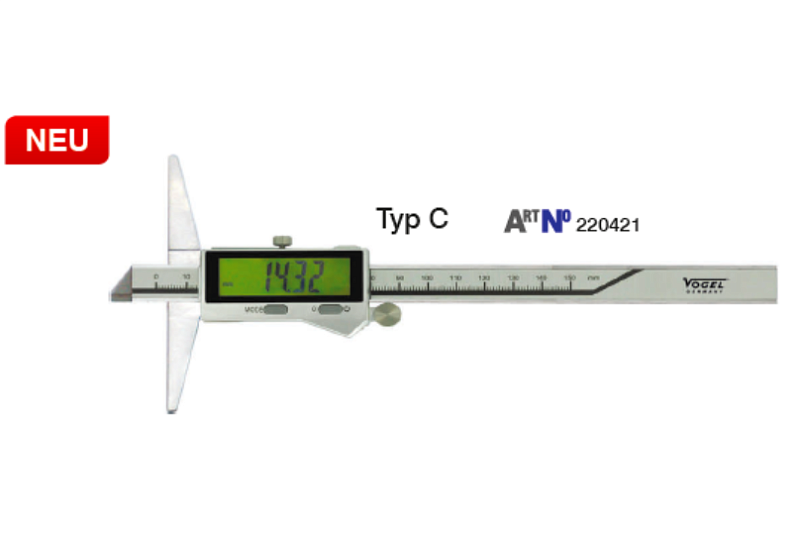Штангенглубиномеры ШГЦ 150 - ШГЦ 300 Bluetooth Vogel